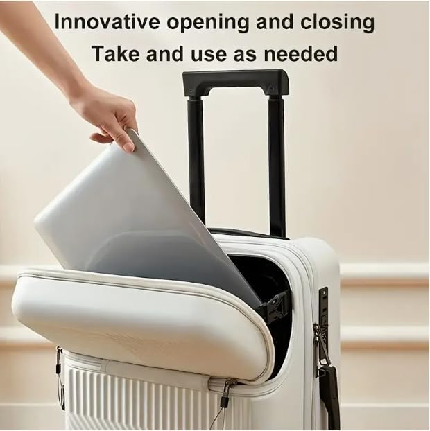 Hard Shell Carry-On with Cup Holder, USB Port & TSA Lock | Bowlift