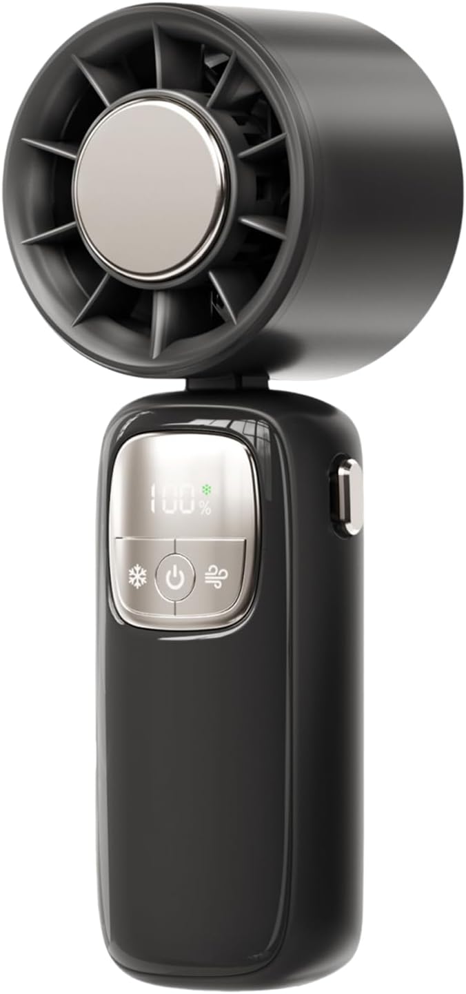 BowLift | Portable Foldable Handheld Fan with LED Display 100 Speeds