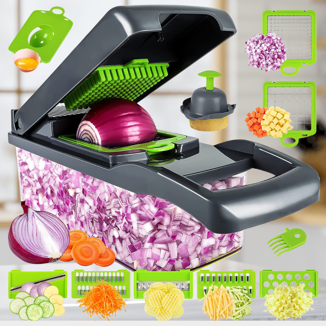 13-in-1 Vegetable Cutter | Faster when Cooking | Bowlift