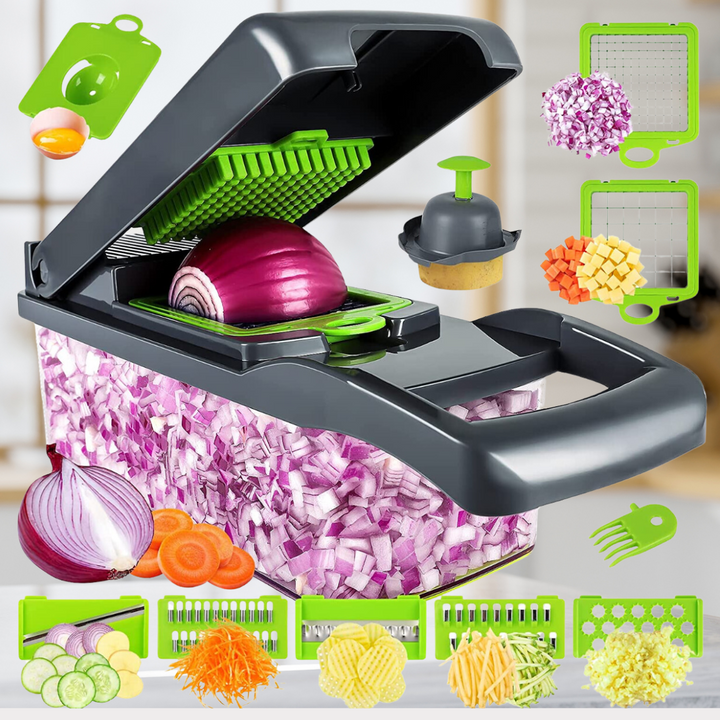 13-in-1 Vegetable Cutter | Faster when Cooking | Bowlift