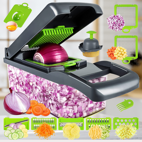13-in-1 Vegetable Cutter | Faster when Cooking | Bowlift