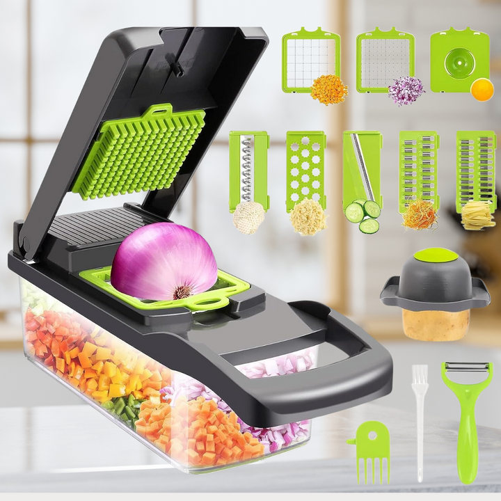 13-in-1 Vegetable Cutter | Faster when Cooking | Bowlift