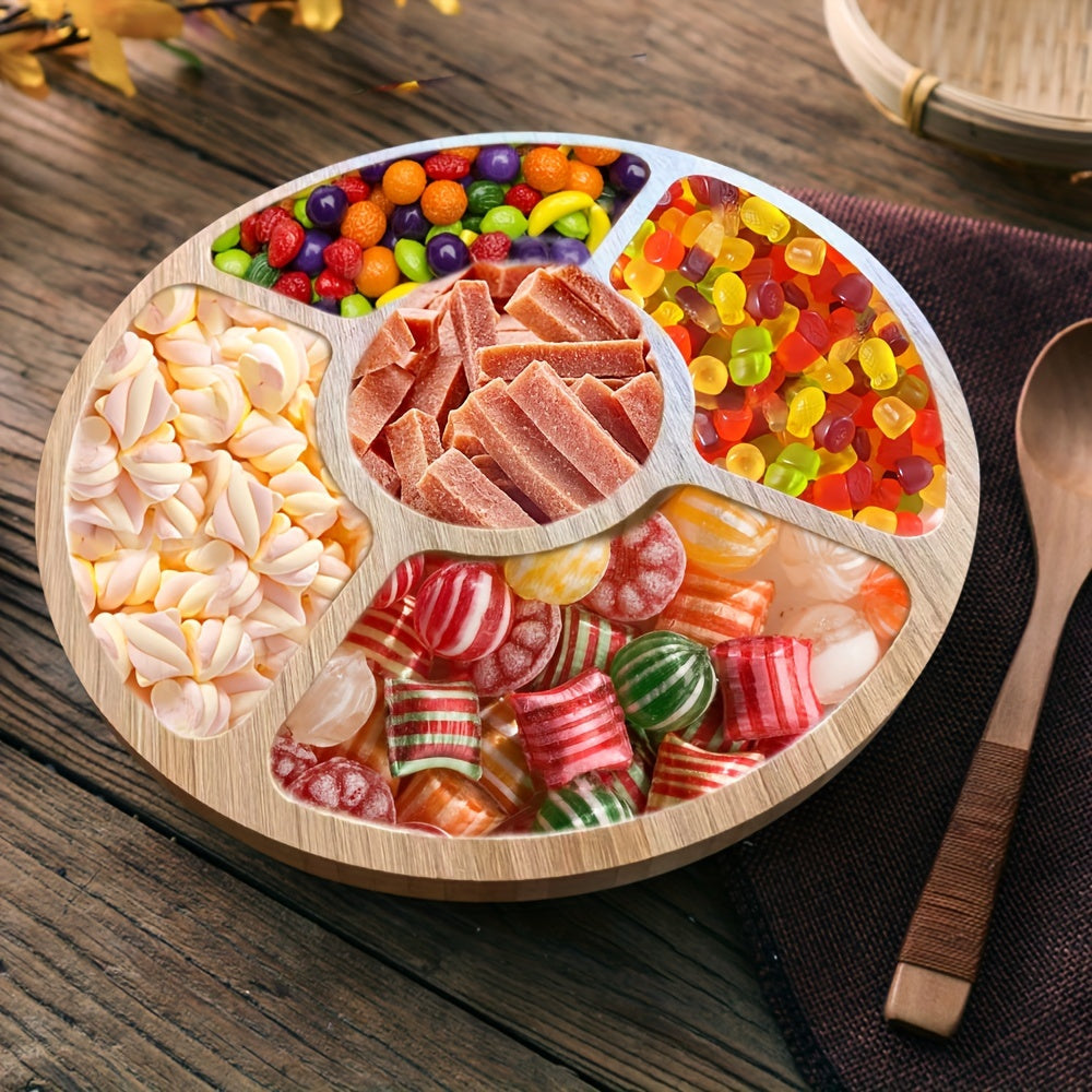 BambooServe - Elegant Round Snack Board for Your Kitchen Bowlift
