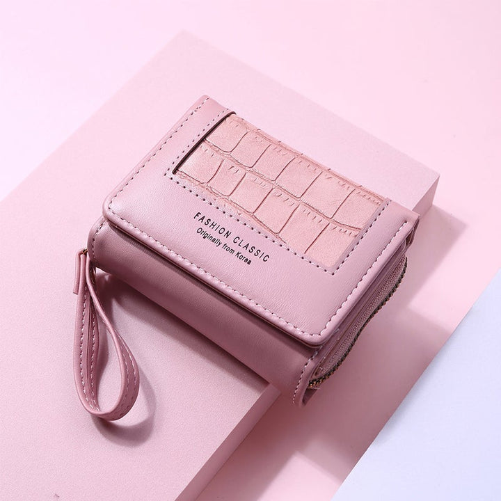 BowLift | Large Capacity Multi-Card Zipper Tri-Fold Coin Purse