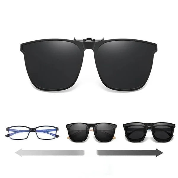 OogZeker ClipSunglasses – Lightweight Polarized UV400 Clip-on for Glasses Wearers | Bowlift