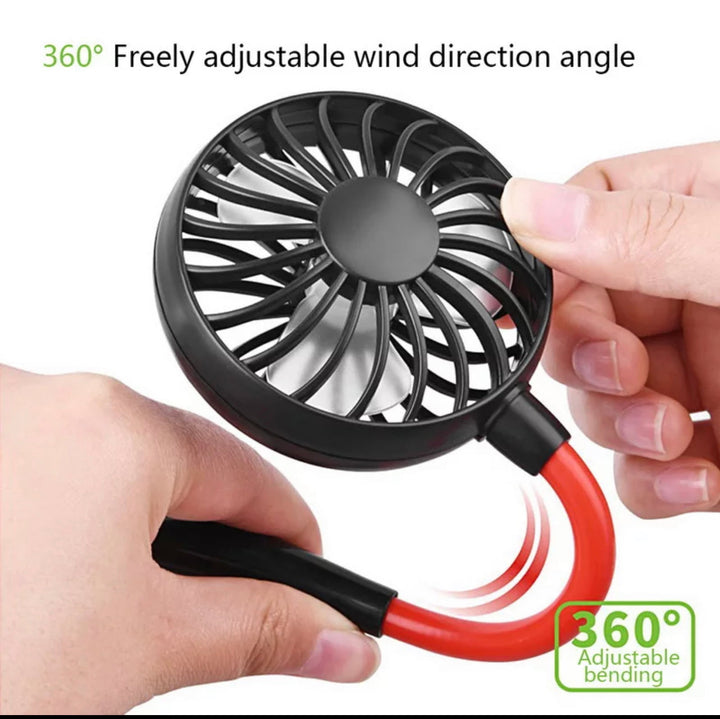USBPortable Fan Cold Fan Hands Free Neck Fan Hanging Rechargeable Mini Sports Fan | Bowlift