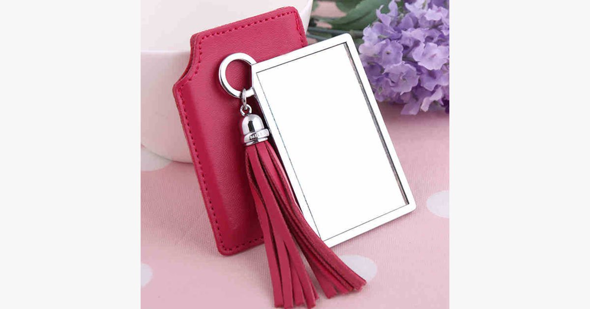 BowLift | Portable Pink Pocket Mirror