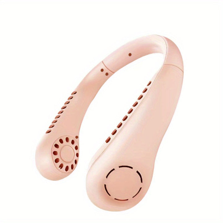 1Pc New Mini Neck Fan Portable Bladeless Hanging Neck Rechargeable Air Cooler 3 Speed Mini Summer Sports Fans | Bowlift