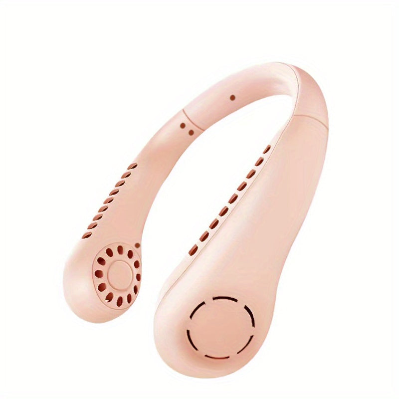1Pc New Mini Neck Fan Portable Bladeless Hanging Neck Rechargeable Air Cooler 3 Speed Mini Summer Sports Fans | Bowlift