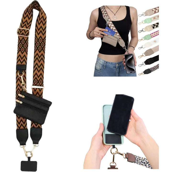 BowLift | Stylish Crossbody Phone Lanyard with Detachable Mini Wallet