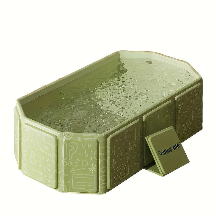 BowLift | AquaLounge Folding Bathtub | PVC | For 1–3 People | With Shelves & Quick Fill System