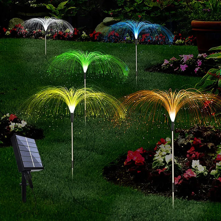 BowLift | Solar Garden Light with Color Change – LED Lawn Light for Garden & Terrace, Firework Design