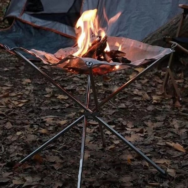 BowLift | Portable Fire Pit | Foldable Stainless Steel Design | Lightweight Outdoor Camping Stove