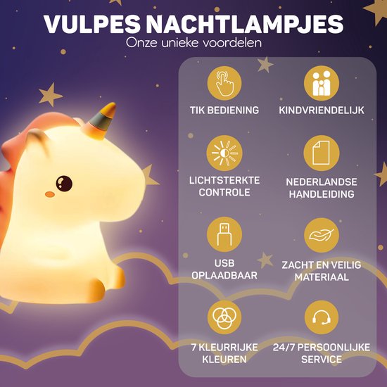 Unicorn Night Light - DreamCrest | Bowlift