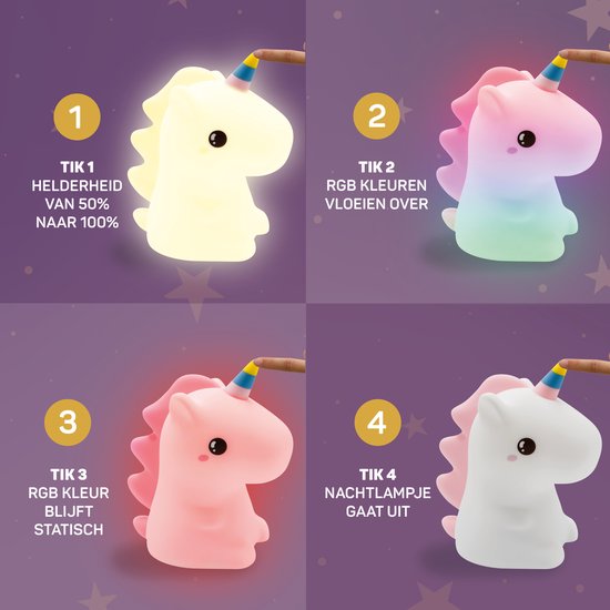 Unicorn Night Light - DreamCrest | Bowlift