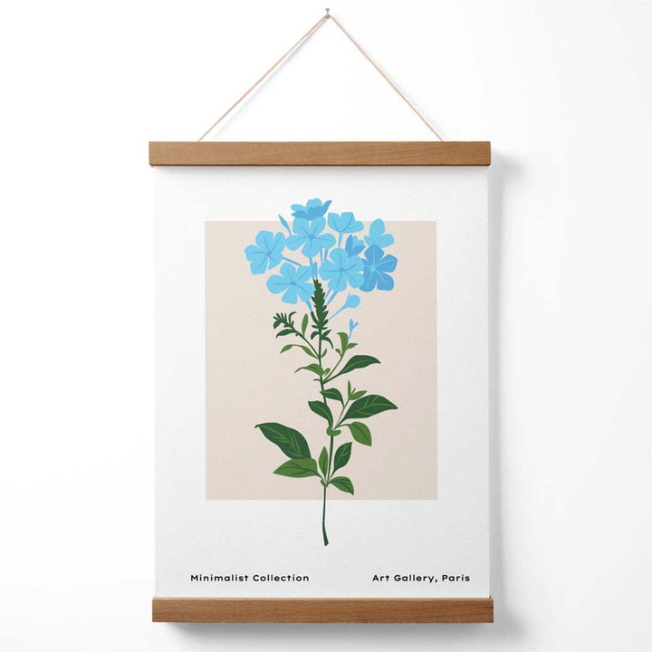 Blue Forget-me-not Flower Market Simplicity Poster with Hanger | Bowlift