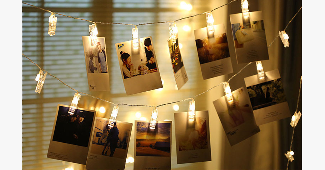 BowLift | LED Photo String Lights – Brighten up your room with happy memories