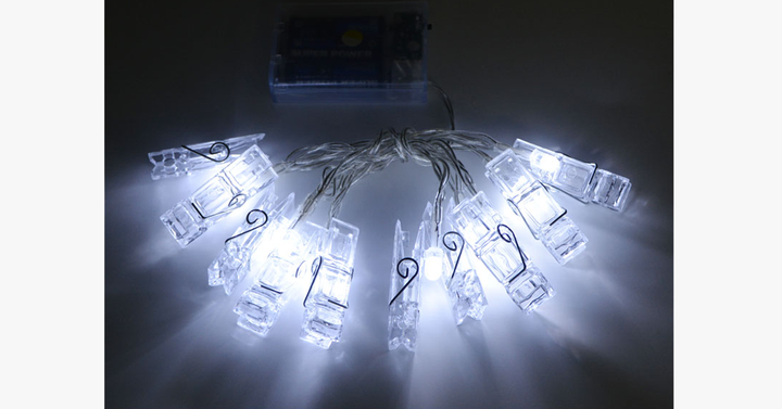 BowLift | LED Photo String Lights – Brighten up your room with happy memories