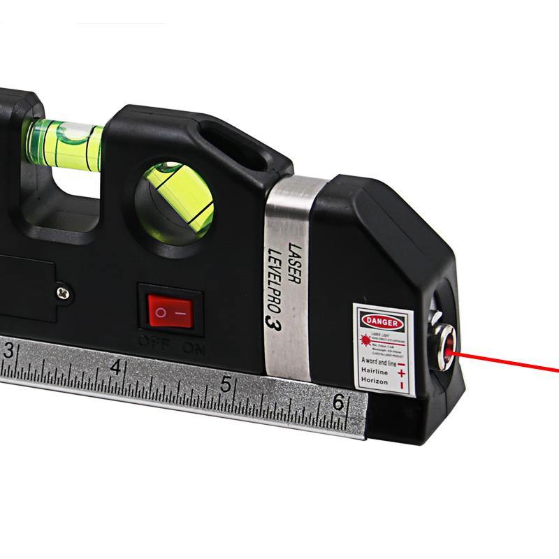 BowLift | Laser Level Ruler Multi-functional Household Infrared Decoration (Black)