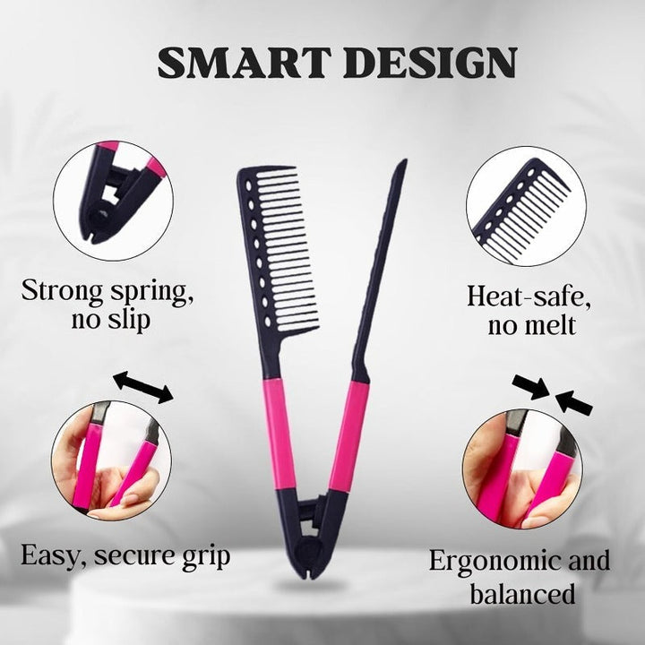 BowLift | Heat-Resistant V Hair Styling Comb