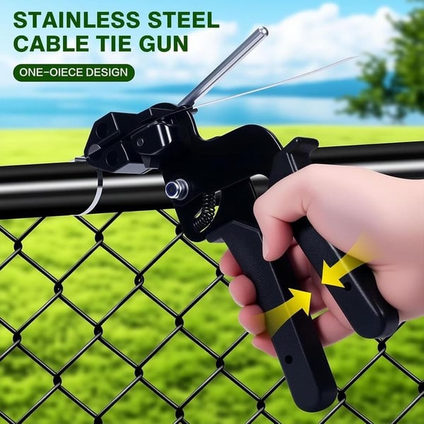 Stainless Steel Cable Tie Gun with Metal Ties | Bowlift