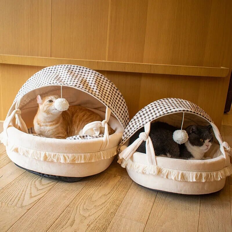Bowlift-closed pet sleeping bed