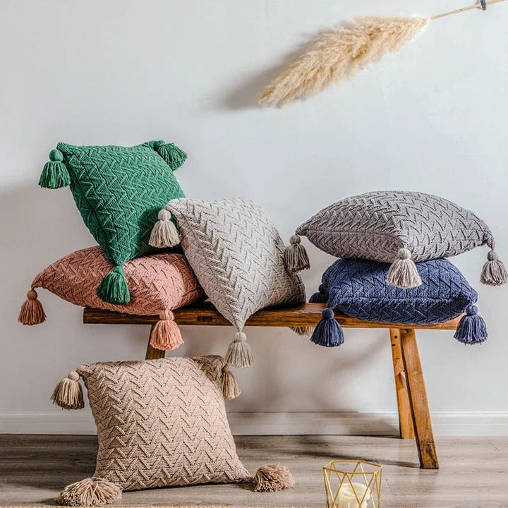 BowLift | Soft Knit Chenille Cushion Cover 18x18 Inch