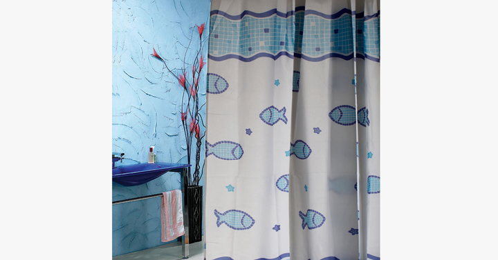 BowLift | Waterproof Shower Curtain - Fish Design