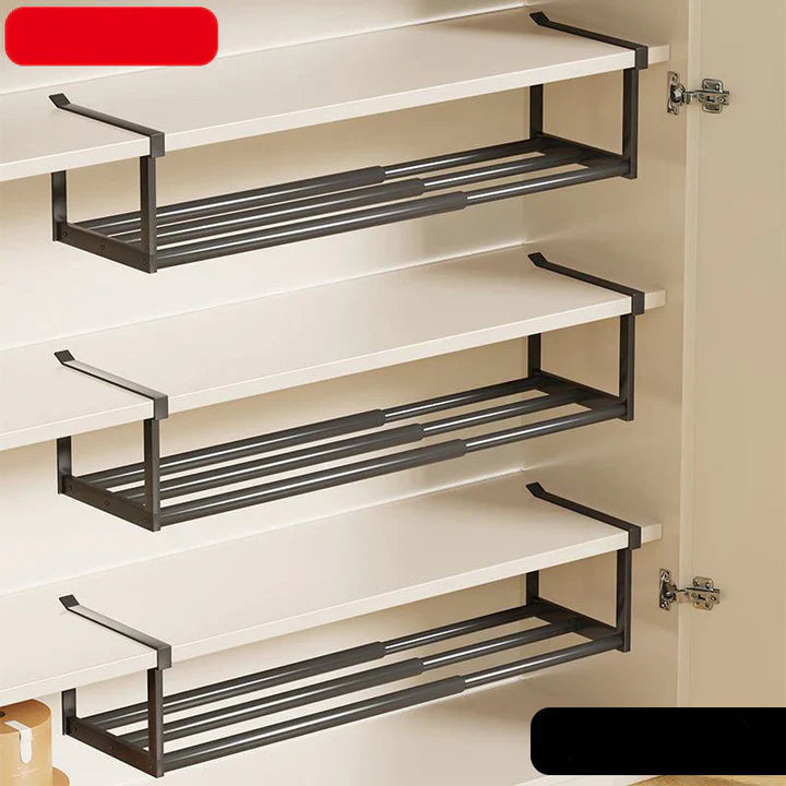Under-shelf storage without drilling – adjustable 30–50 cm | Bowlift