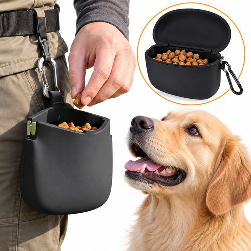Portable Silicone Dog Treat Pouch Bowlift