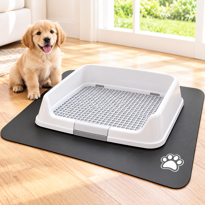 Waterproof Non-Slip Pet Feeding Placemat with Spill Guard Bowlift