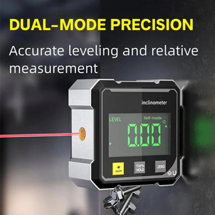 Precision Angle Meter AnglePro – Magnetic Digital Laser Level | Bowlift