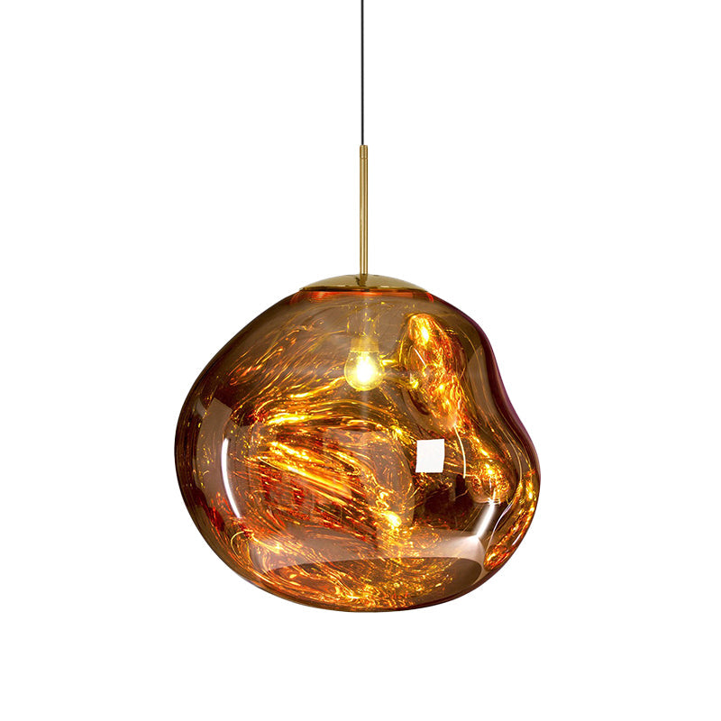 Modern Glass Ceiling Lamp - LunaLux | Bowlift