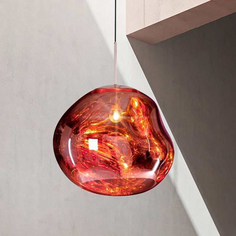 Modern Glass Ceiling Lamp - LunaLux | Bowlift