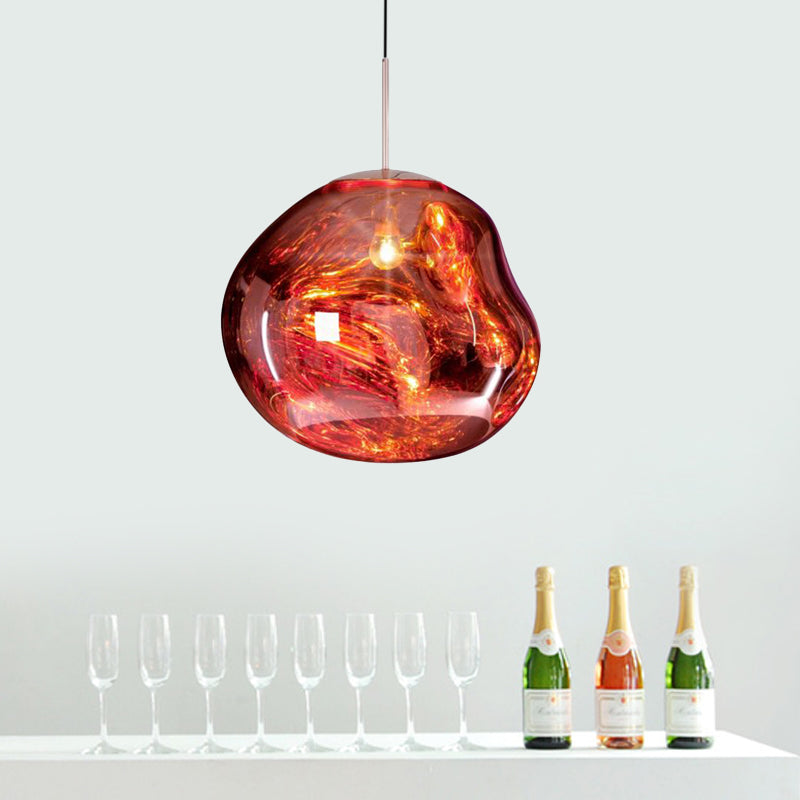 Modern Glass Ceiling Lamp - LunaLux | Bowlift
