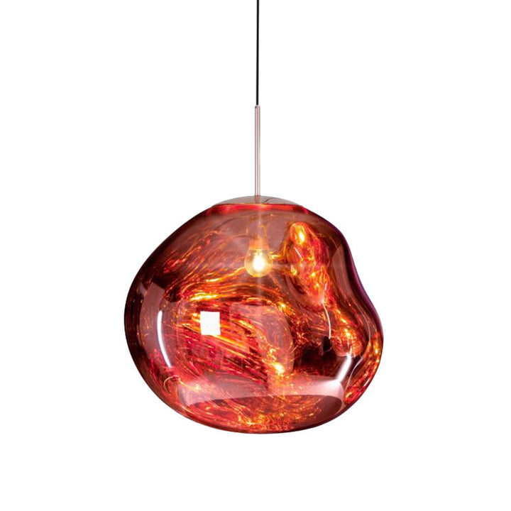 Modern Glass Ceiling Lamp - LunaLux | Bowlift