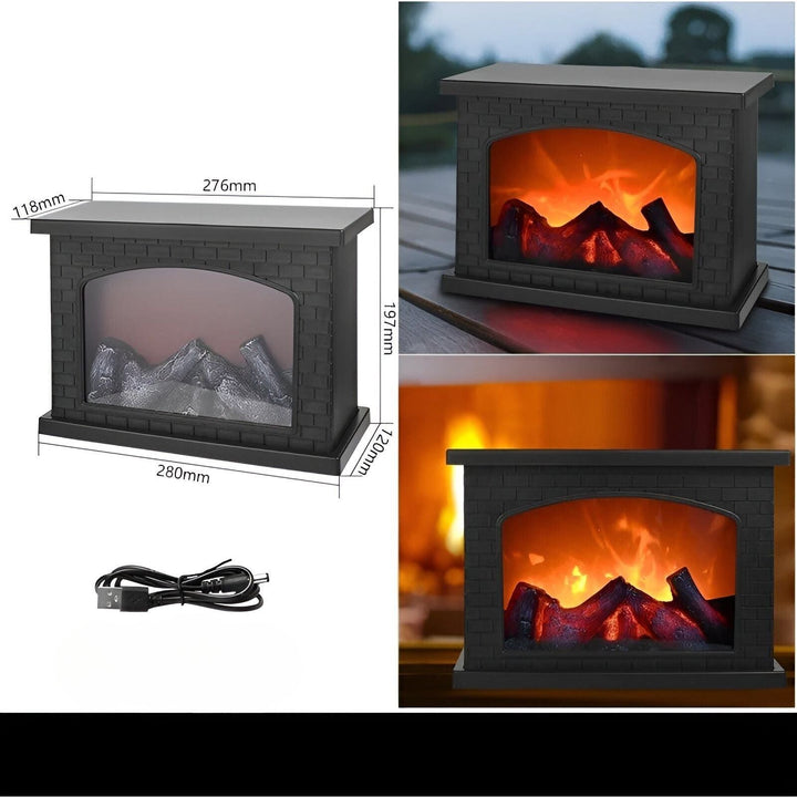 BowLift | RadiantFlame LED Lantern – Realistic Flame Table Lamp for Cosy Ambient Lighting