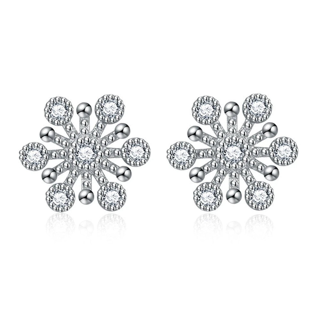 BowLift | Silver Snowflake Earrings