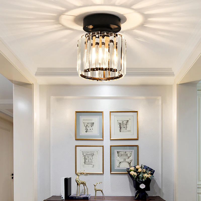 Modern Crystal Ceiling Lamp - CrystalGlow | Bowlift