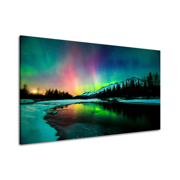 Ireland's Aurora - Canvas Wall Art Painting | Bowlift