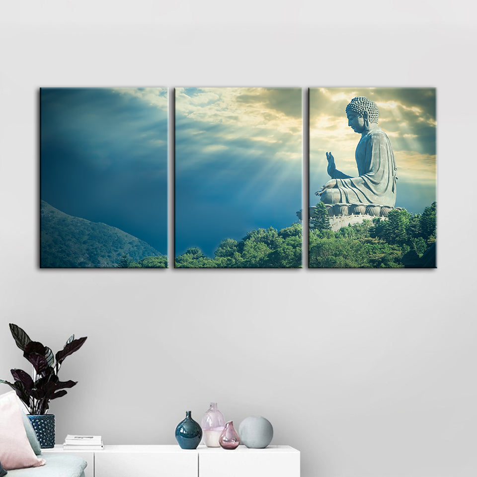Secret Sky 3 Piece - Canvas Wall Art Painting | Bowlift
