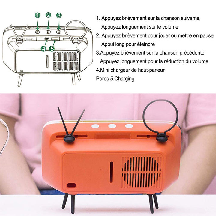 Mobile Speaker Retro TV Bluetooth | Bowlift
