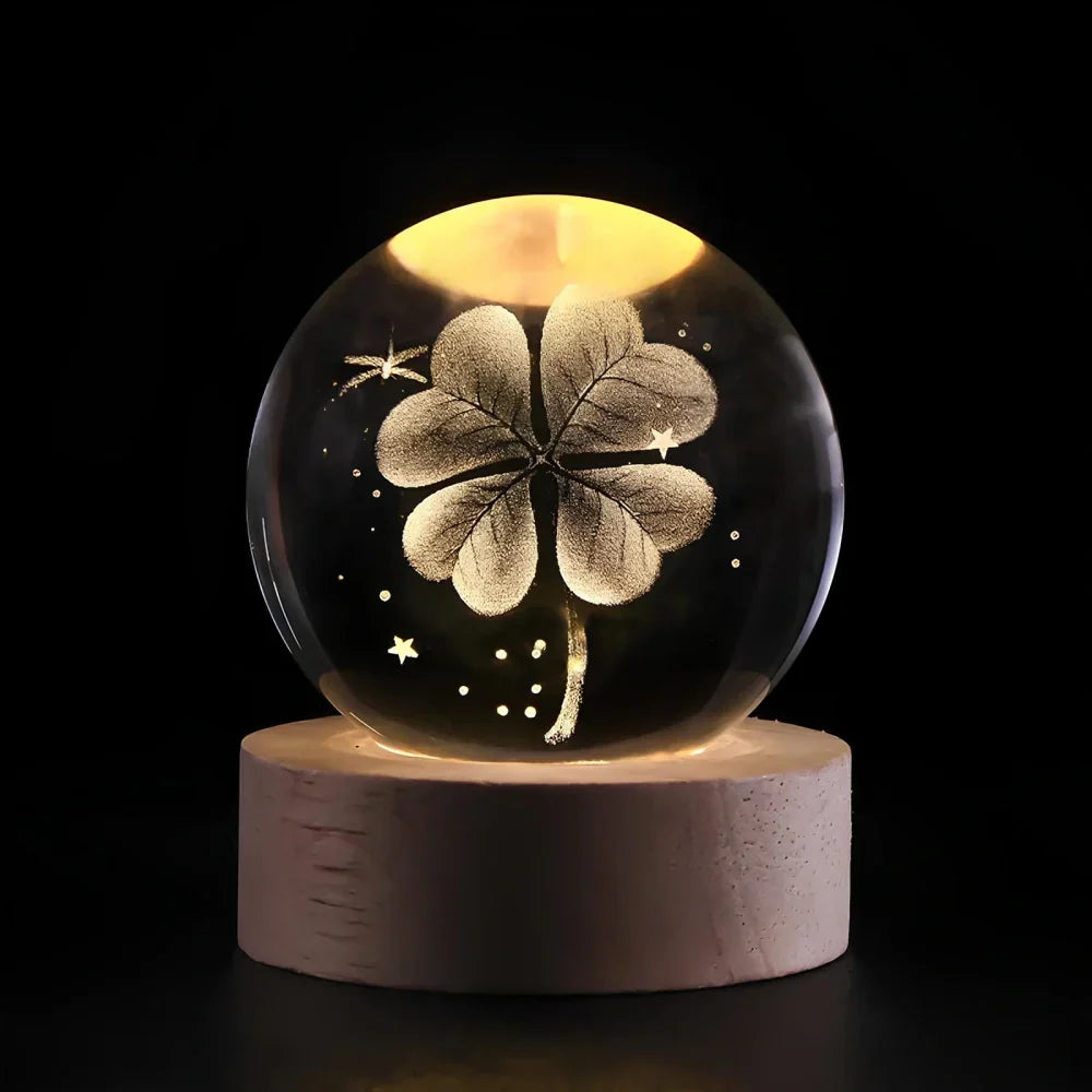 BowLift | LED Night Light with 3D Crystal Sphere
