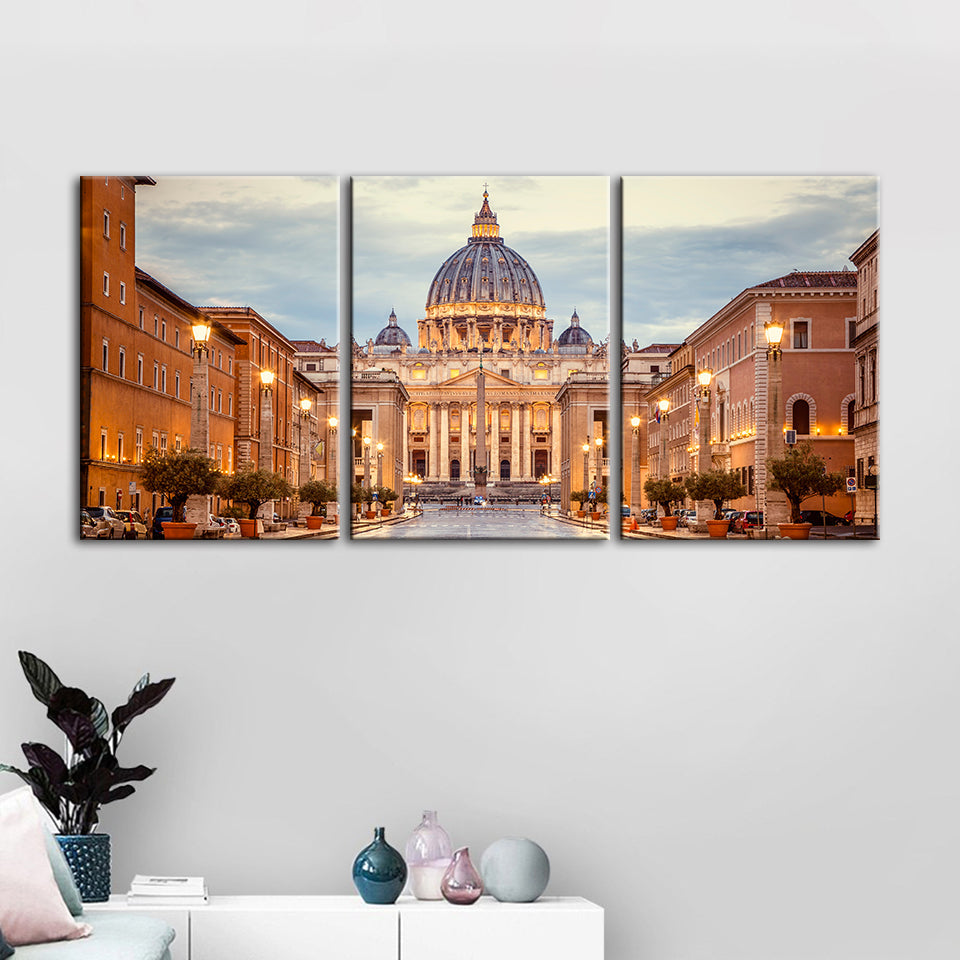 Fresh Palace 3 Piece - Canvas Wall Art Painting | Bowlift