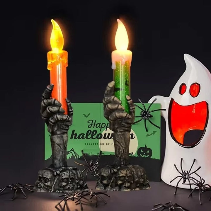 BowLift | SpookHand LED Skeleton Hand Candle Halloween Decoration