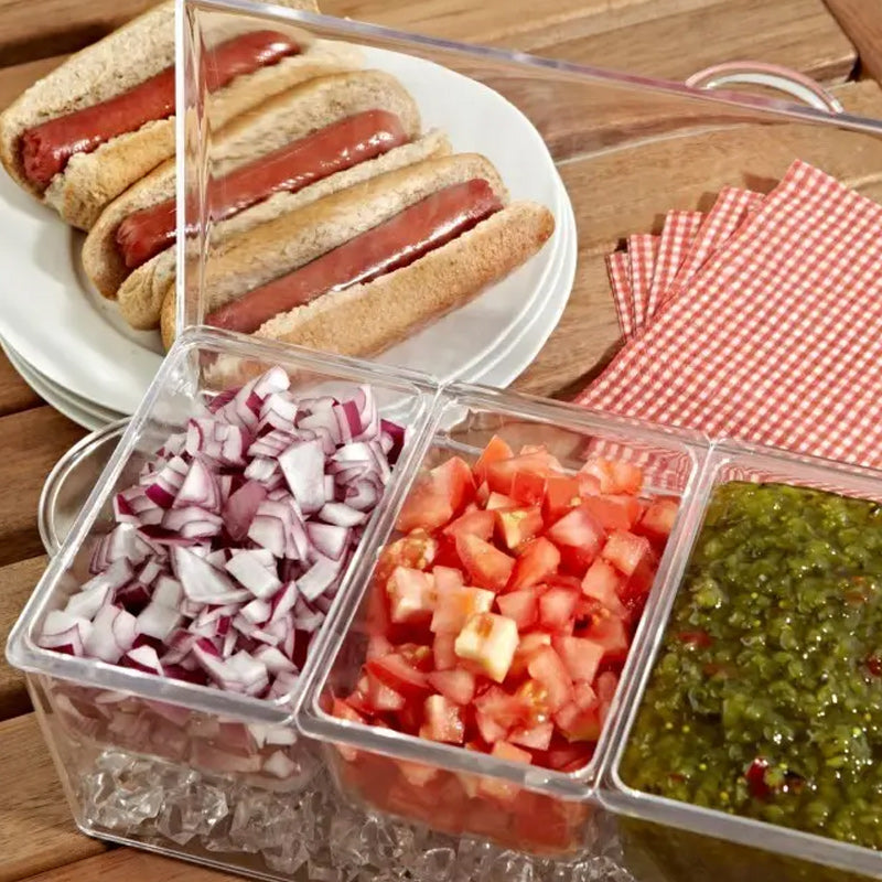 Ice Chilled Condiment Tray Set | Bowlift