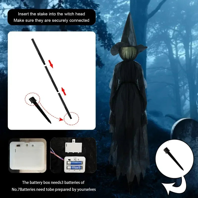 BowLift | Glowing Hand-Holding Halloween Witch Decor