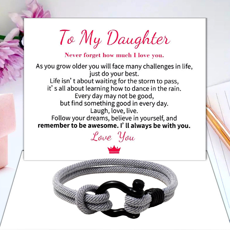 BowLift | TO MY DAUGHTER LOVE YOU FOREVER NAUTICAL Watch