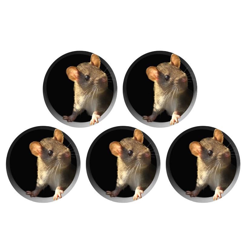 BowLift | Realistic 3D Mouse Hole Wall Sticker