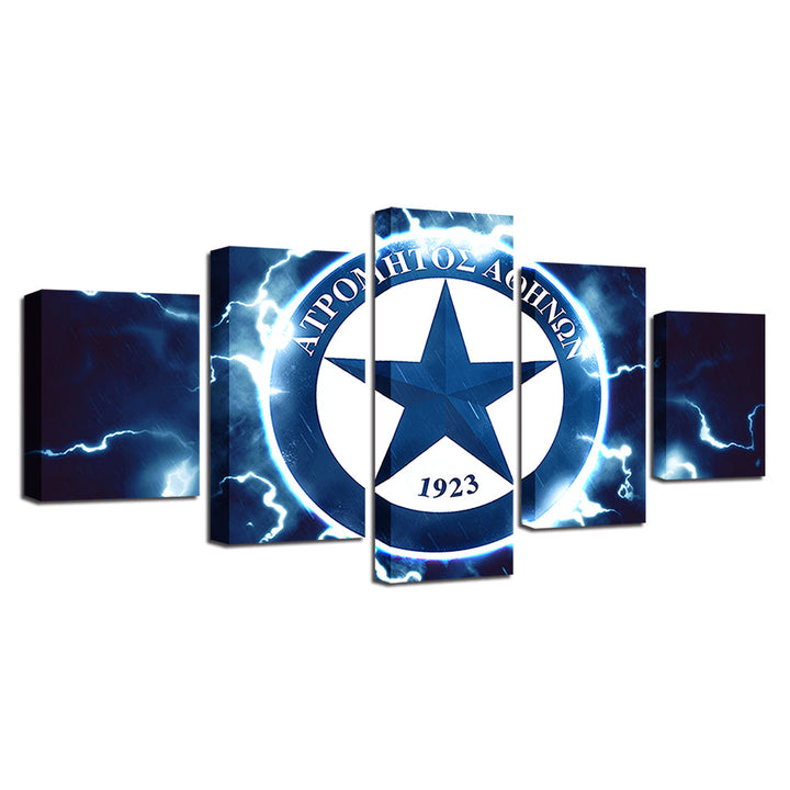 Electric Star Logo 5 Piece - Canvas Wall Art Painting | Bowlift